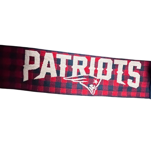 Foco Accessories - New England Patriots FOCO‎ Knit Scarf Red Black Buffalo Plaid NFL Football